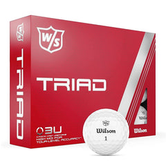 Wilson Staff Triad Golf Balls 1 Dozen (White) - showing the box of 1 dozen golf balls