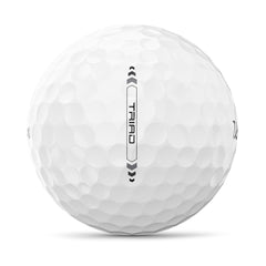 Wilson Staff Triad Golf Balls 1 Dozen (White) - showing the golf ball`s alignment guide