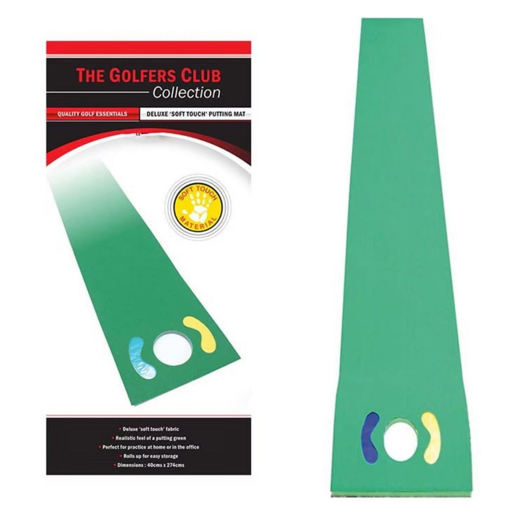 The Golfer's Club Golf Putting Mat With Hazards (16x9)