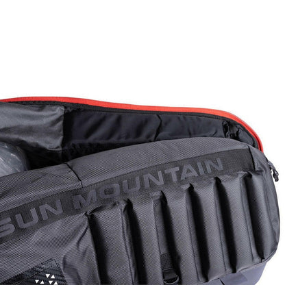 Sun Mountain Kube Golf Travel Cover/Flight Bag - Steel/Black/Rush Red