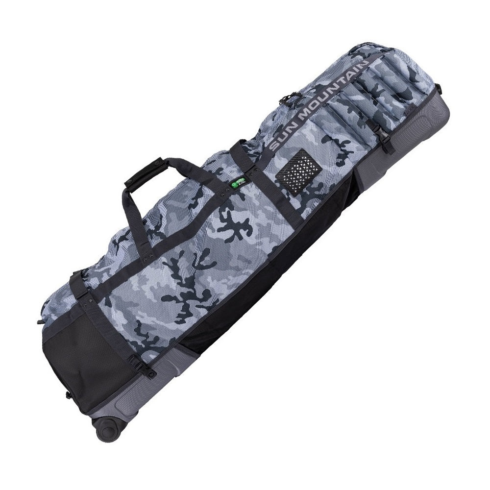 Sun Mountain Kube Golf Travel Cover - Raptor/Steel - carry handles and wheels