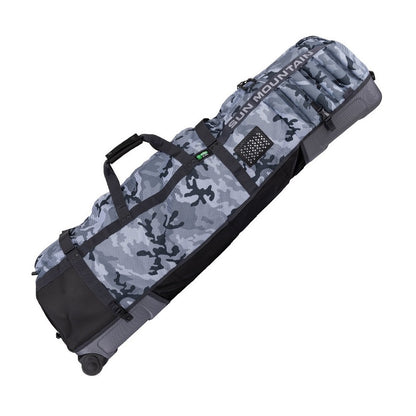 Sun Mountain Kube Golf Travel Cover - Raptor/Steel - carry handles and wheels