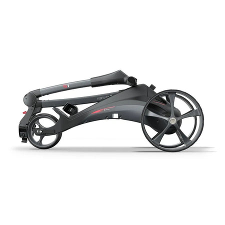 2025 Motocaddy Electric Golf Trolley - S1 Standard Lithium Battery & Charger - side view, folded