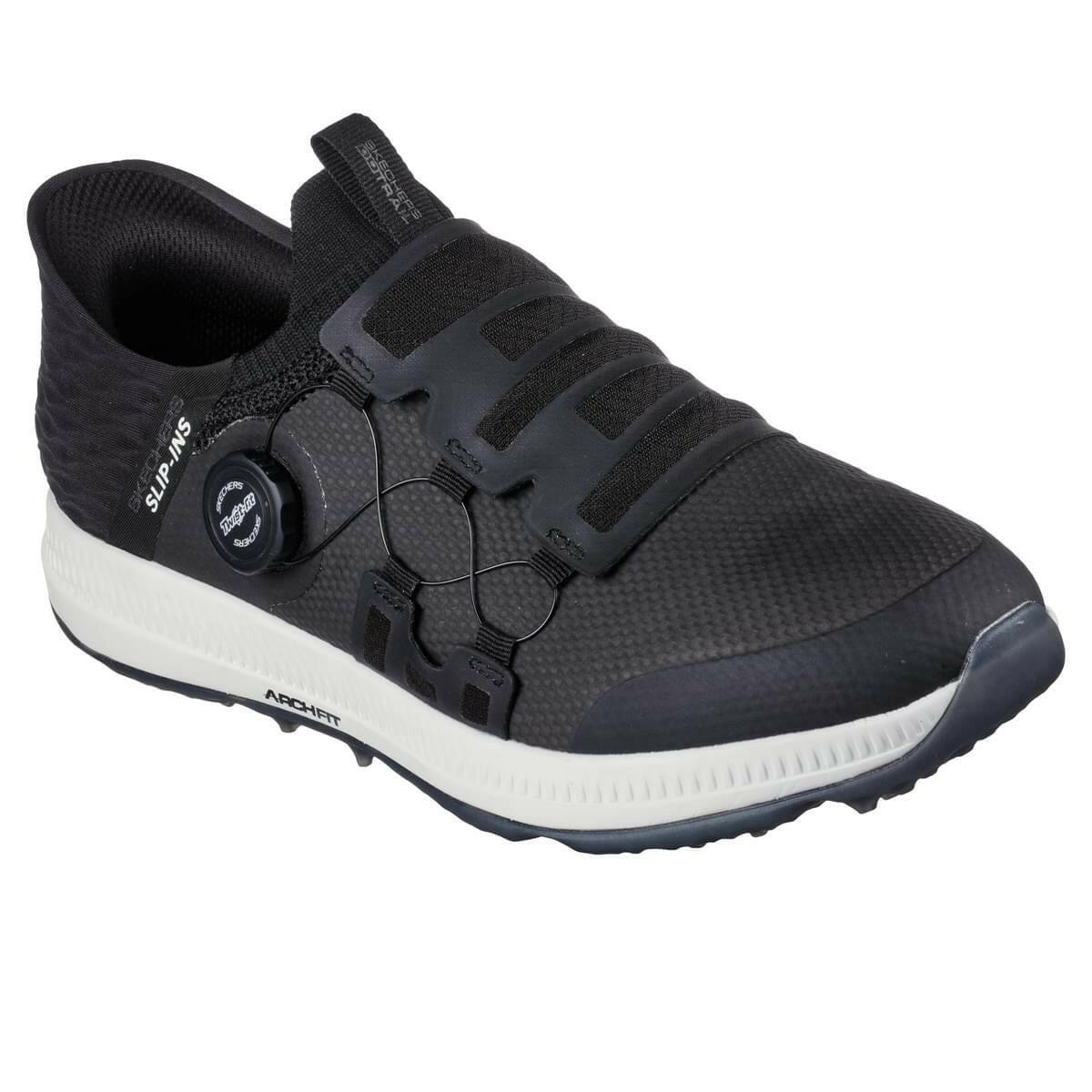 skechers elite 5 slip in shoes black