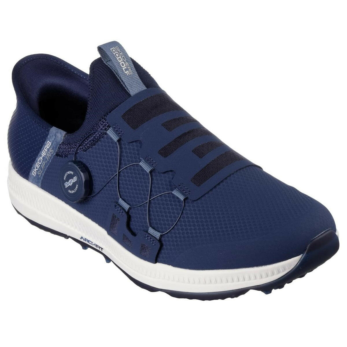 skechers elite 5 slip in shoes navy