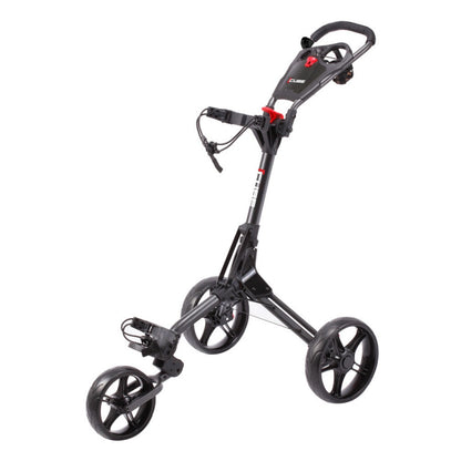 SkyMax Cube 3.0 Push Golf Trolley - 3-Wheel - Charcoal/Black