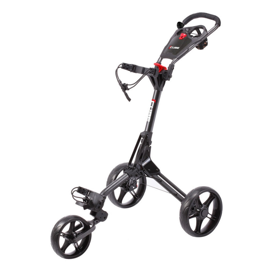 Skymax Cube 3.0 3-Wheel Golf Push Trolley – Charcoal/Black