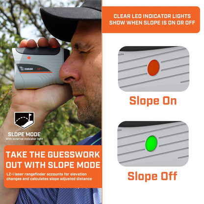 Izzo Swami LZ-i Laser Rangefinder - showing its slope mode function