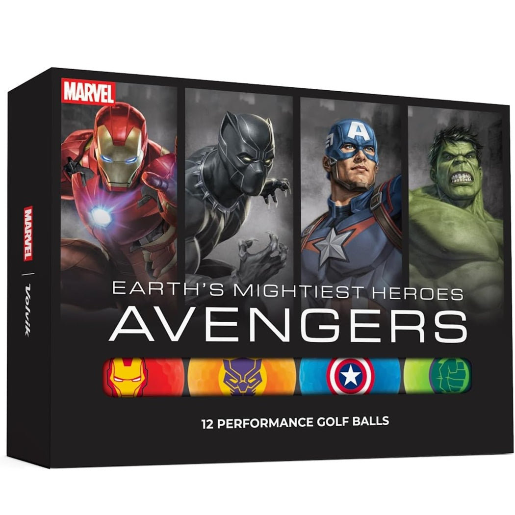 Volvik VIMAT Marvel Avengers Golf Balls Dozen Gift Set – Soft Feel High Visibility