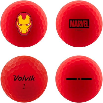 Volvik VIMAT Marvel Avengers Golf Balls Dozen Gift Set – Soft Feel High Visibility