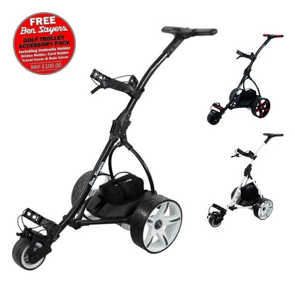 Ben Sayers Electric Golf Trolley 18 Hole Lithium Battery with Free Accessories