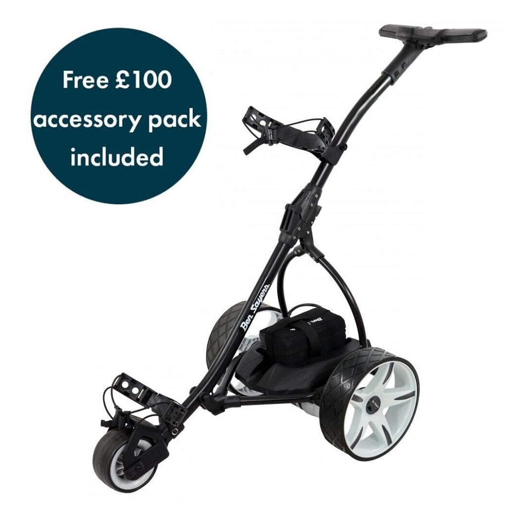 Ben Sayers Electric Golf Trolley with 36 Hole Lithium Battery - Black
