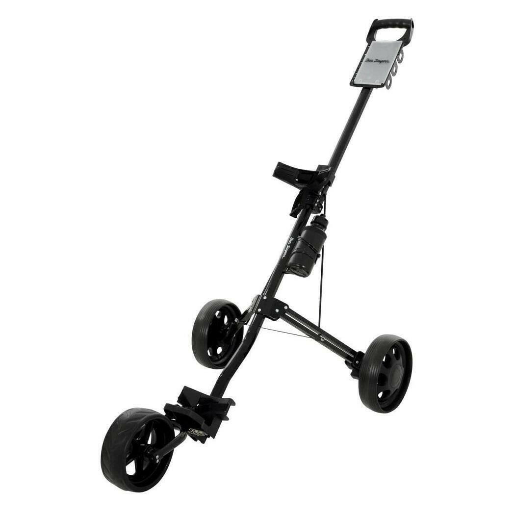 Ben Sayer 3 Wheel Push Pull Trolley Black