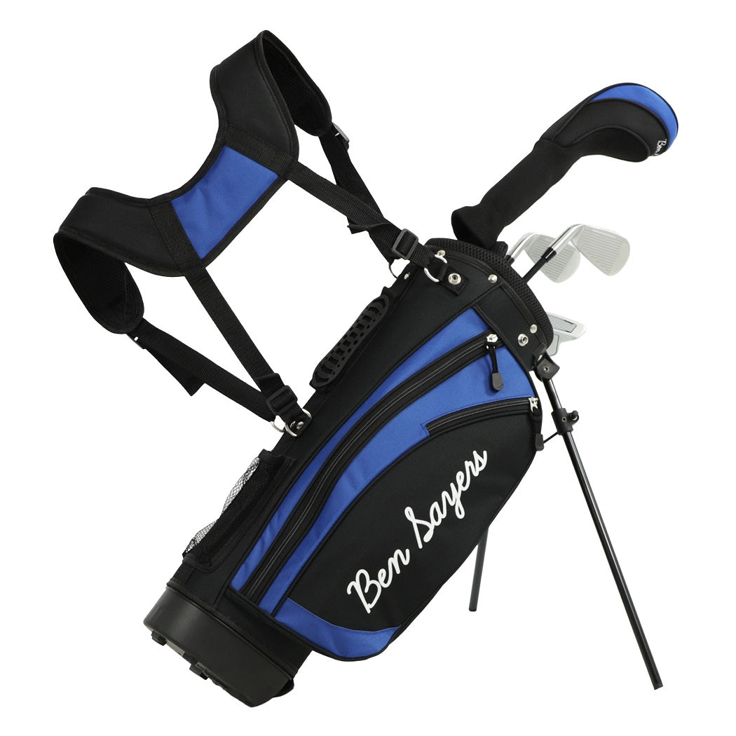 Ben Sayers M1i Junior Package Set - 5-8 Years - Black/Blue 2025 model with dual shoulder strap