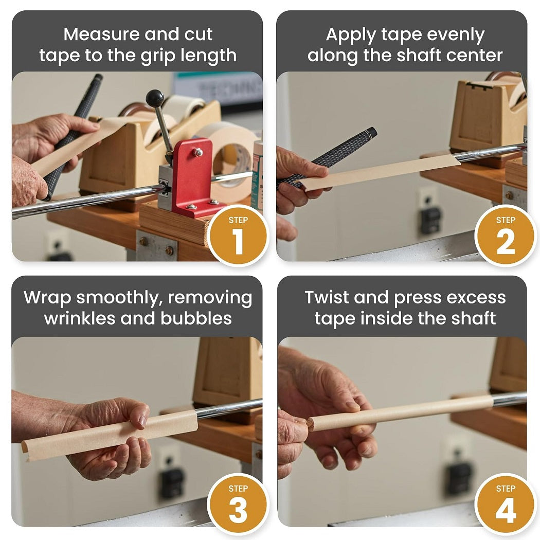 Brampton Golf Grip Tape Roll - Double Sided - Fitting instructions
