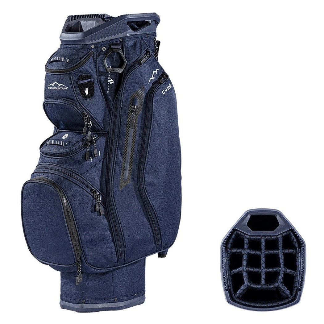 Sun Mountain C-130 Cart Bag 14-Way Golf Trolley Bag - Navy