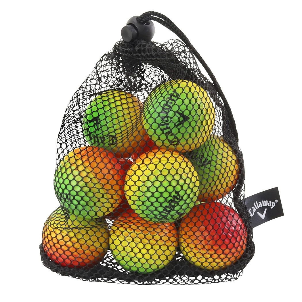 Callaway HX Practice Balls - Pack of 9 - Multi-Coloured