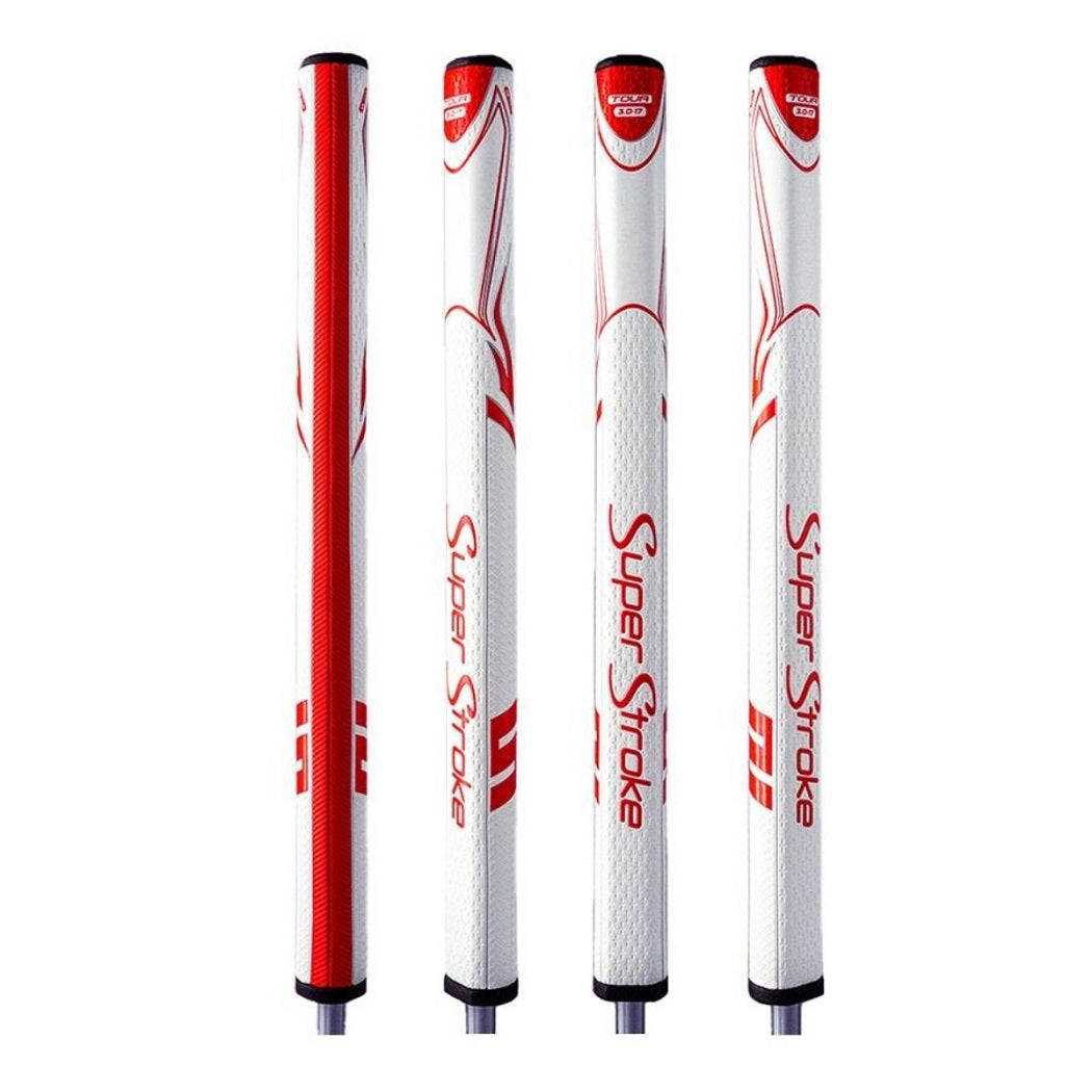 SuperStroke Golf Putter Grip Zenergy Tour 3.0 17 Inch - White/Red