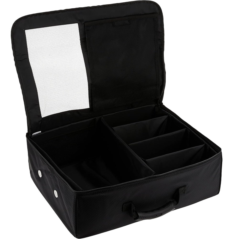 Callaway Trunk Locker - showing its easy-access storage compartments with rigid wall dividers and shoe mesh ventilation panel