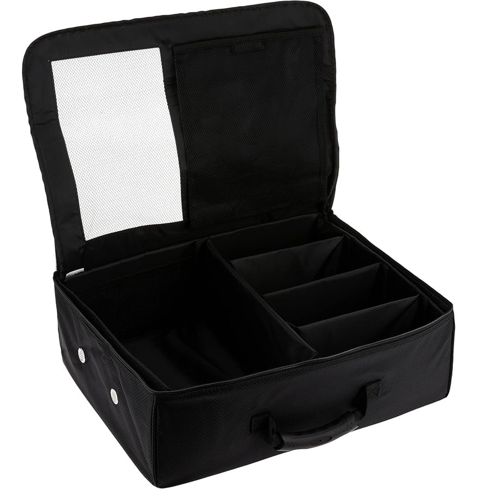 Callaway Trunk Locker - showing its easy-access storage compartments with rigid wall dividers and shoe mesh ventilation panel