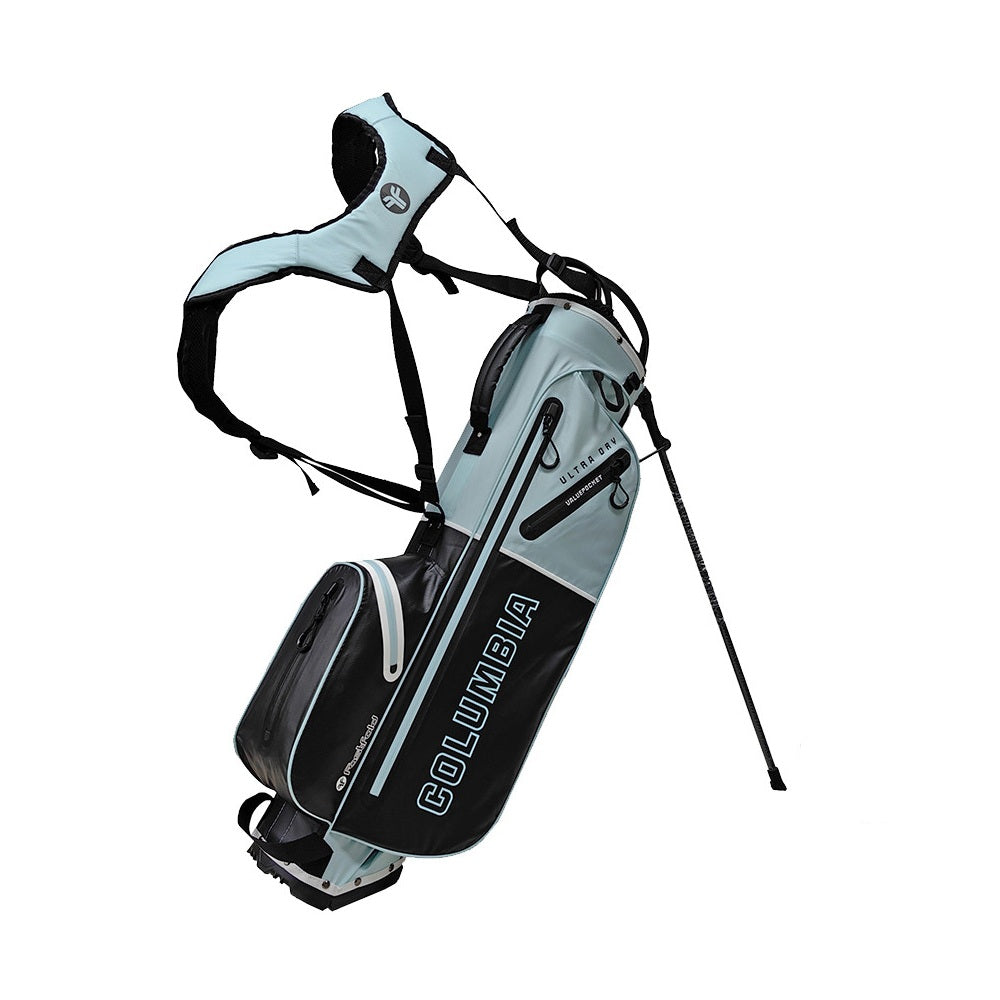 FastFold Columbia Waterproof Golf Stand/Carry Bag - 2025 - Black/Blue