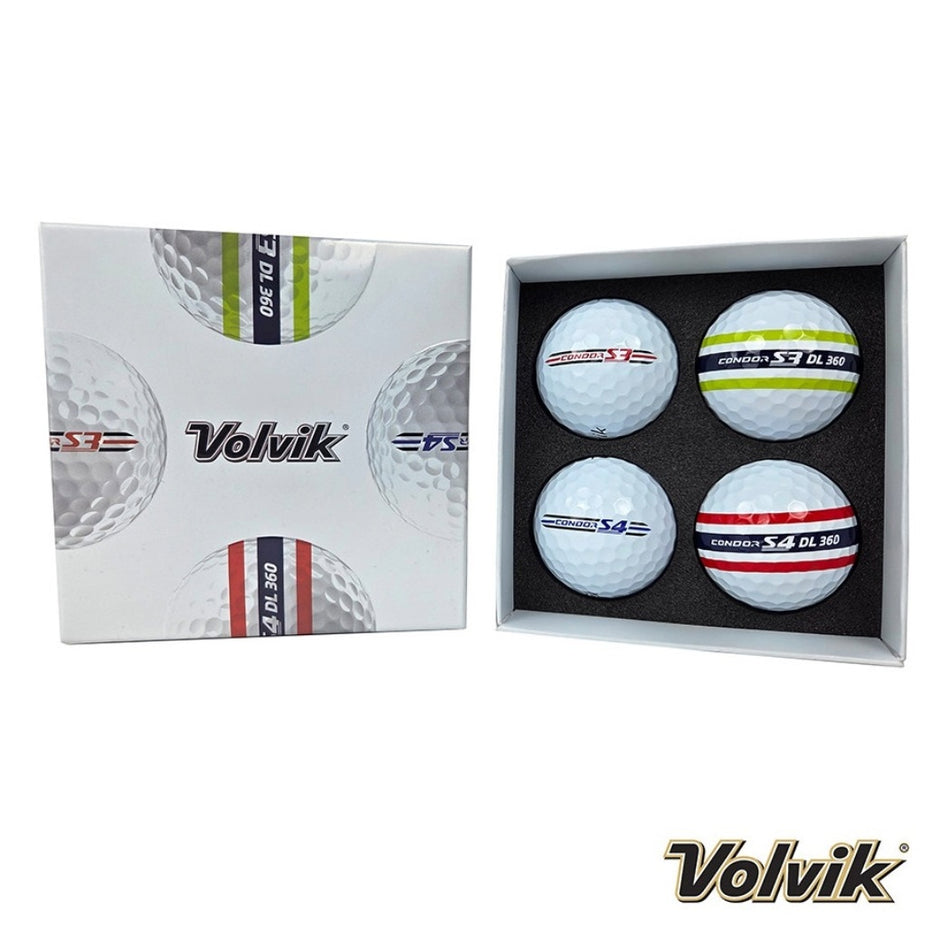 Volvik Condor S3 & S4 Golf Ball Trial Pack - box packaging