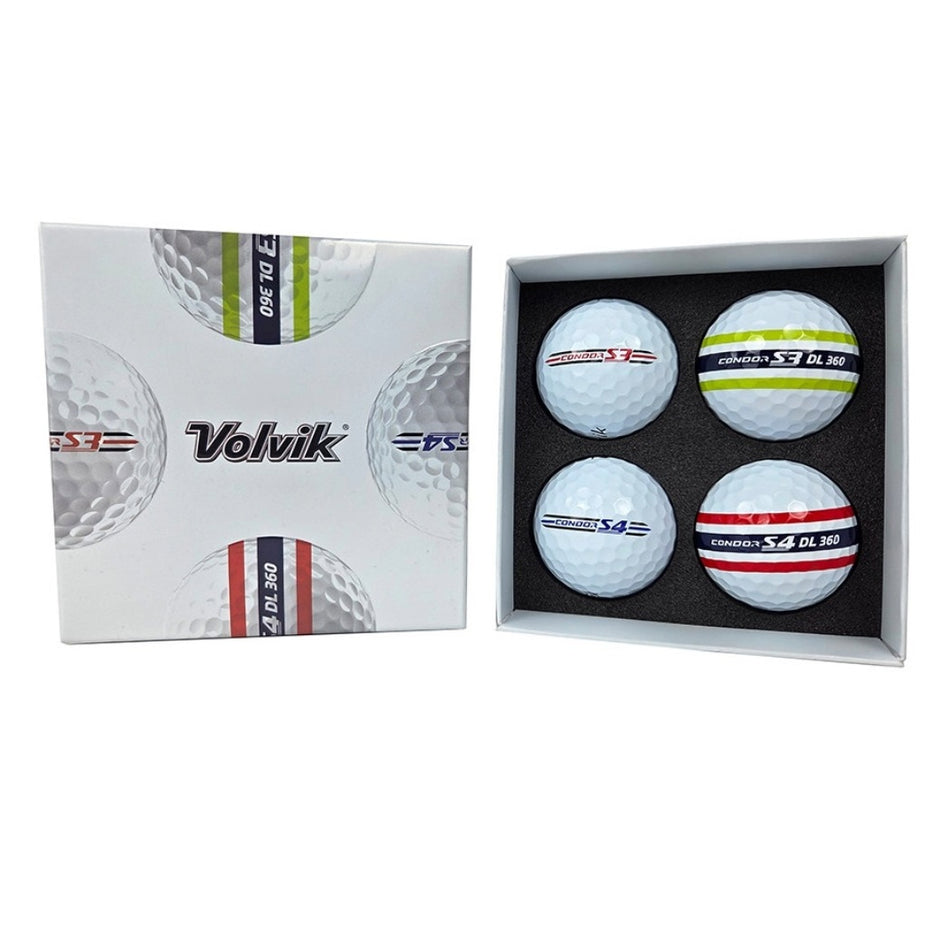 Volvik Condor S3 & S4 Golf Ball Trial Pack - box packaging
