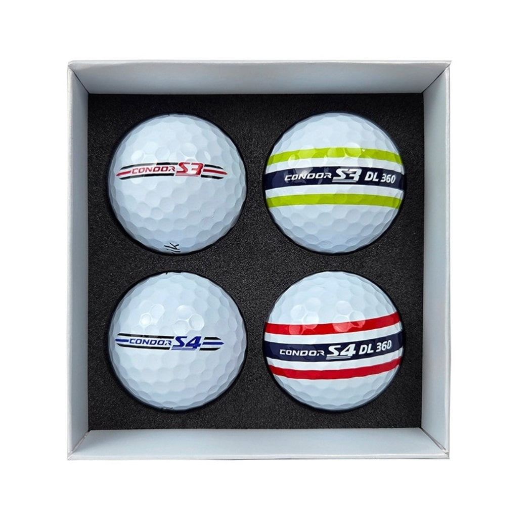 Volvik Condor S3 & S4 Golf Ball Trial Pack - each type of ball