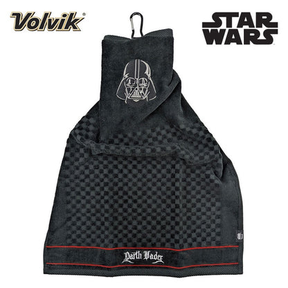 Volvik Star Wars Darth Vader Golf Towel - Licensed - Black - showing full towel