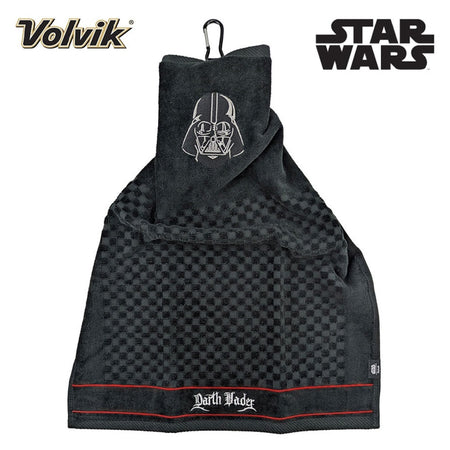 Volvik Star Wars Darth Vader Golf Towel - Licensed - Black - showing full towel
