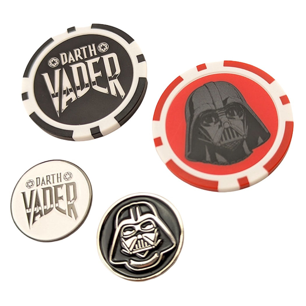 Volvik Star Wars Darth Vader Golf Ball Marker Gift Set – 4 Pack (two large and two regular)