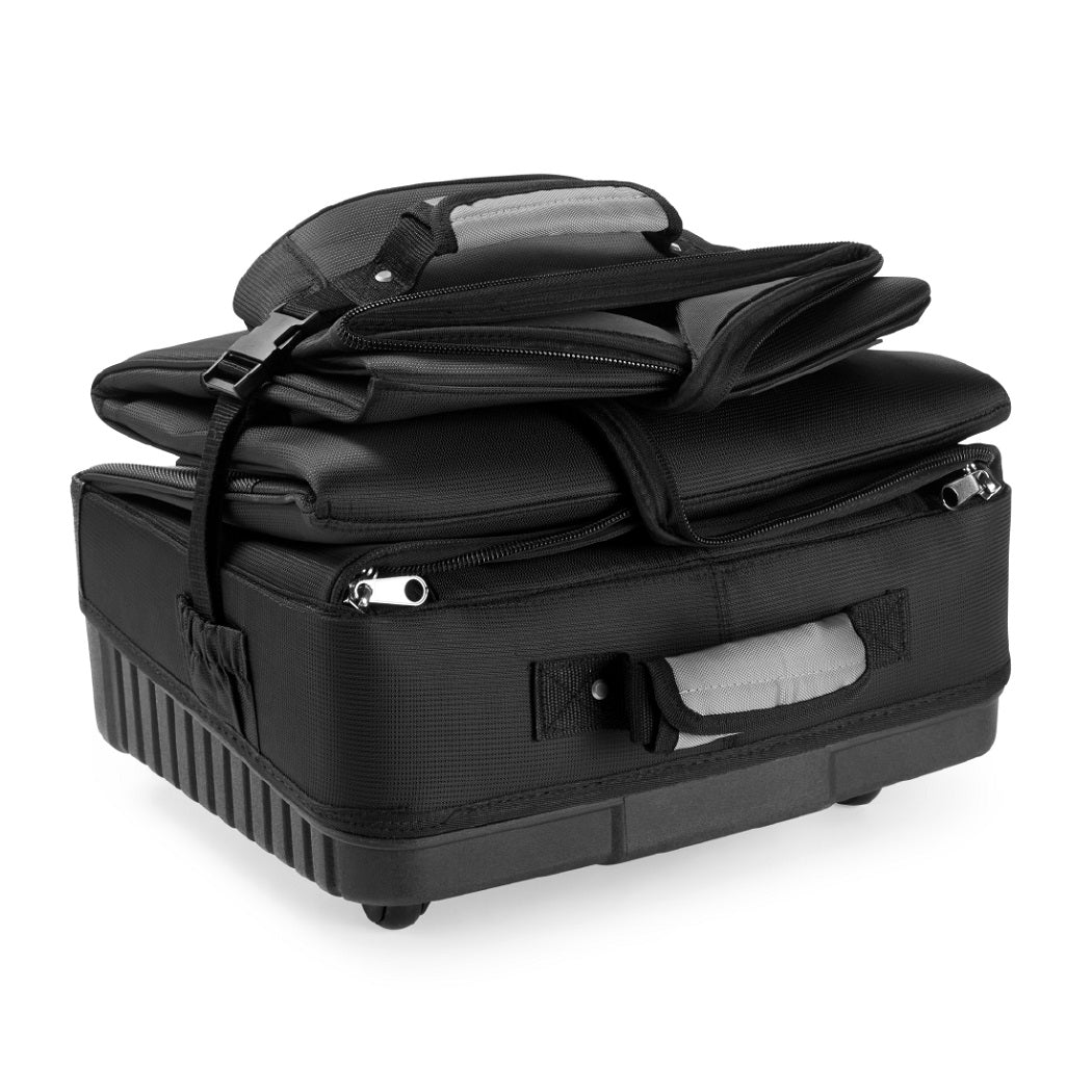 Northern Golf Deluxe Padded Wheeled Travel Cover - folded for storage