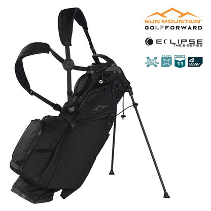 Sun Mountain Eclipse Three-5 4-Way Carry/Stand Bag - Black