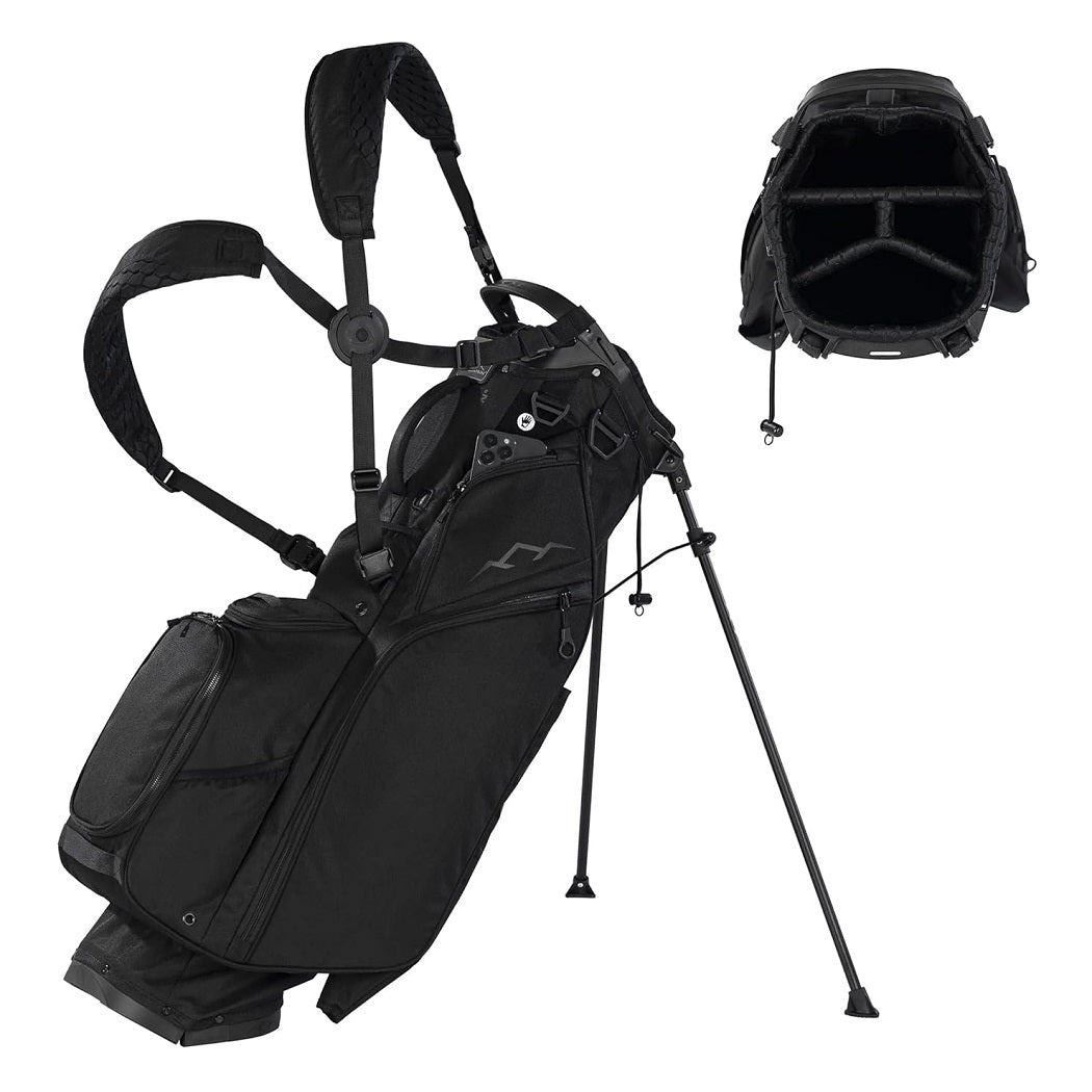 Sun Mountain Eclipse Three-5 4-Way Carry/Stand Bag - Black - carry strap and divider