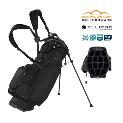 Sun Mountain Eclipse Three-5 Carry/Stand Bag - 14-Way - 2025 - Black