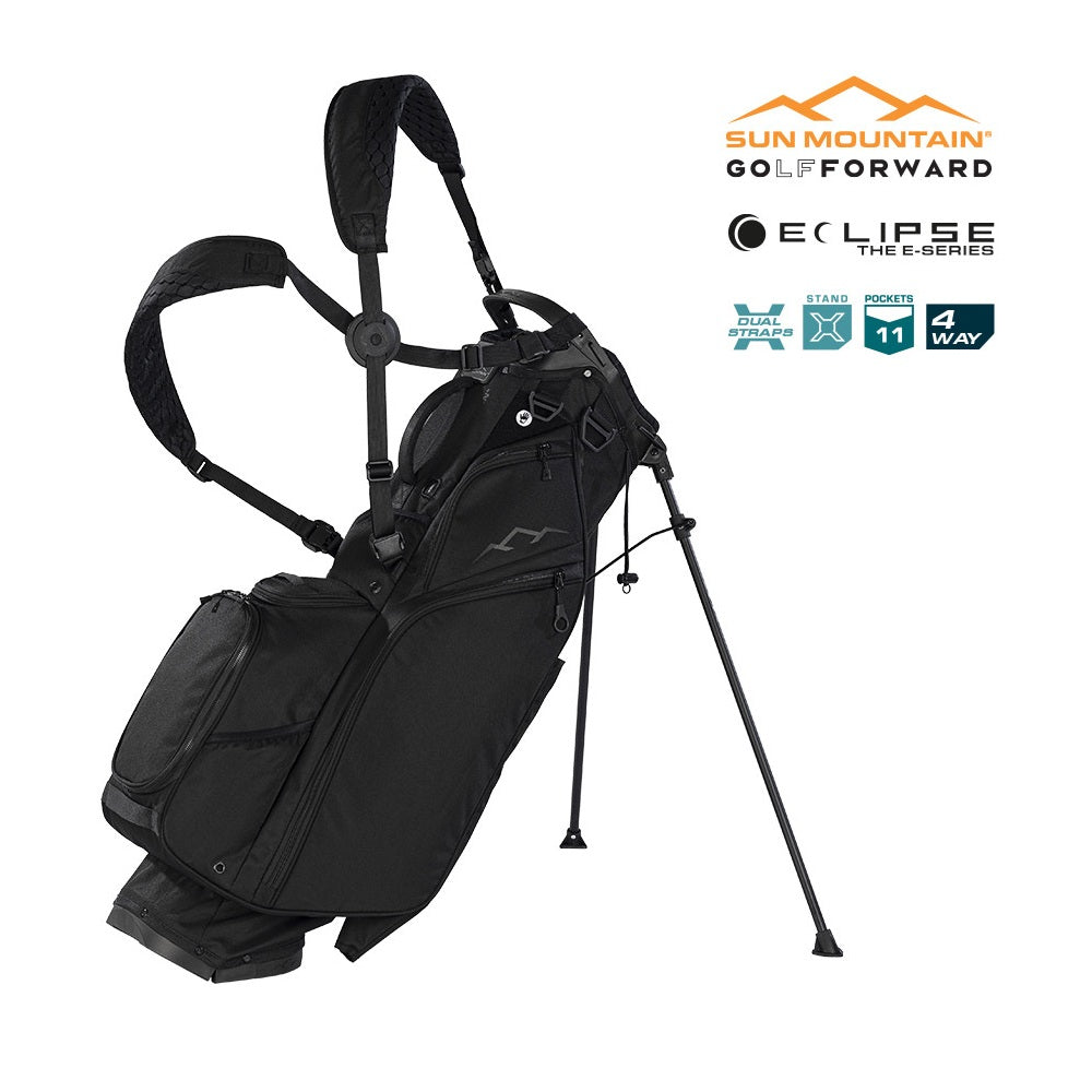 Sun Mountain Eclipse Three-5 Carry/Stand Bag - 4-Way - 2025 - Black