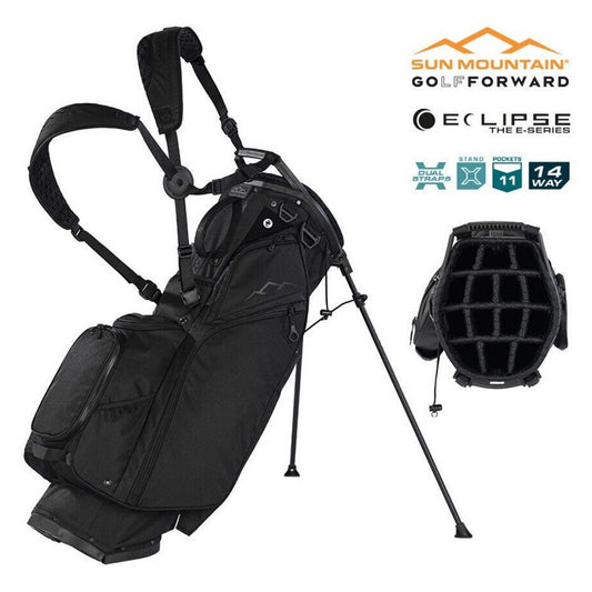 Sun Mountain Eclipse Three-5 14-Way Carry/Stand Bag - Black