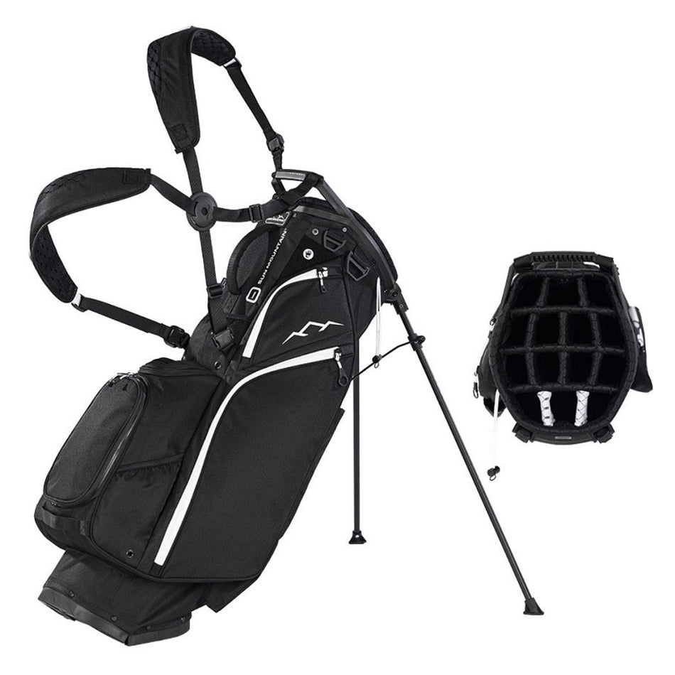 Sun Mountain Eclipse Three-5 14-Way Carry/Stand Bag - Black/White