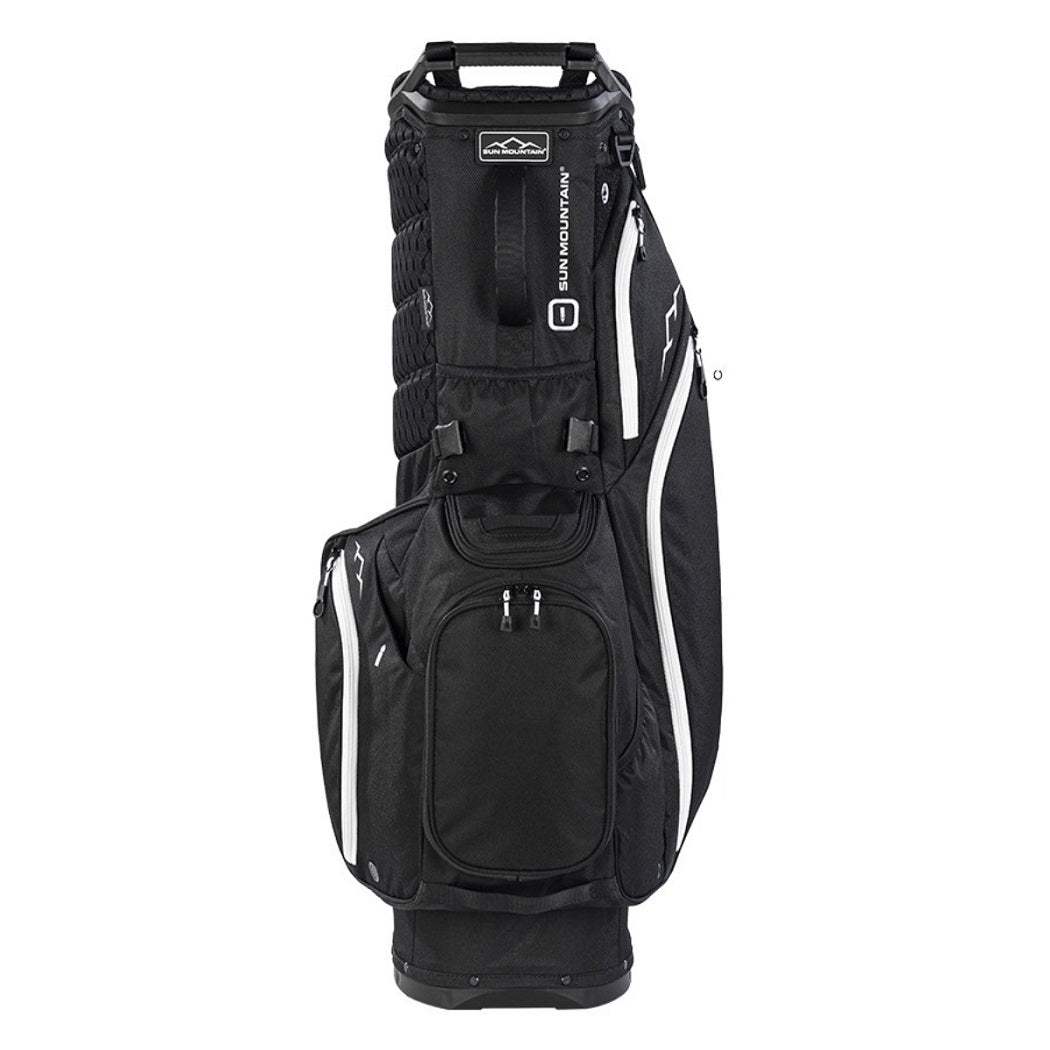Sun Mountain Eclipse Three-5 14-Way Carry/Stand Bag - Black/White  - zipped pockets