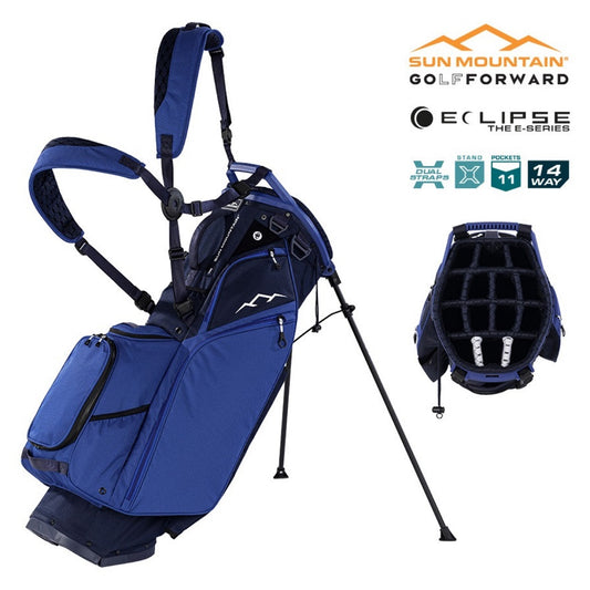 Sun Mountain Eclipse Three-5 14-Way Carry/Stand Bag - Falcon Blue/Navy