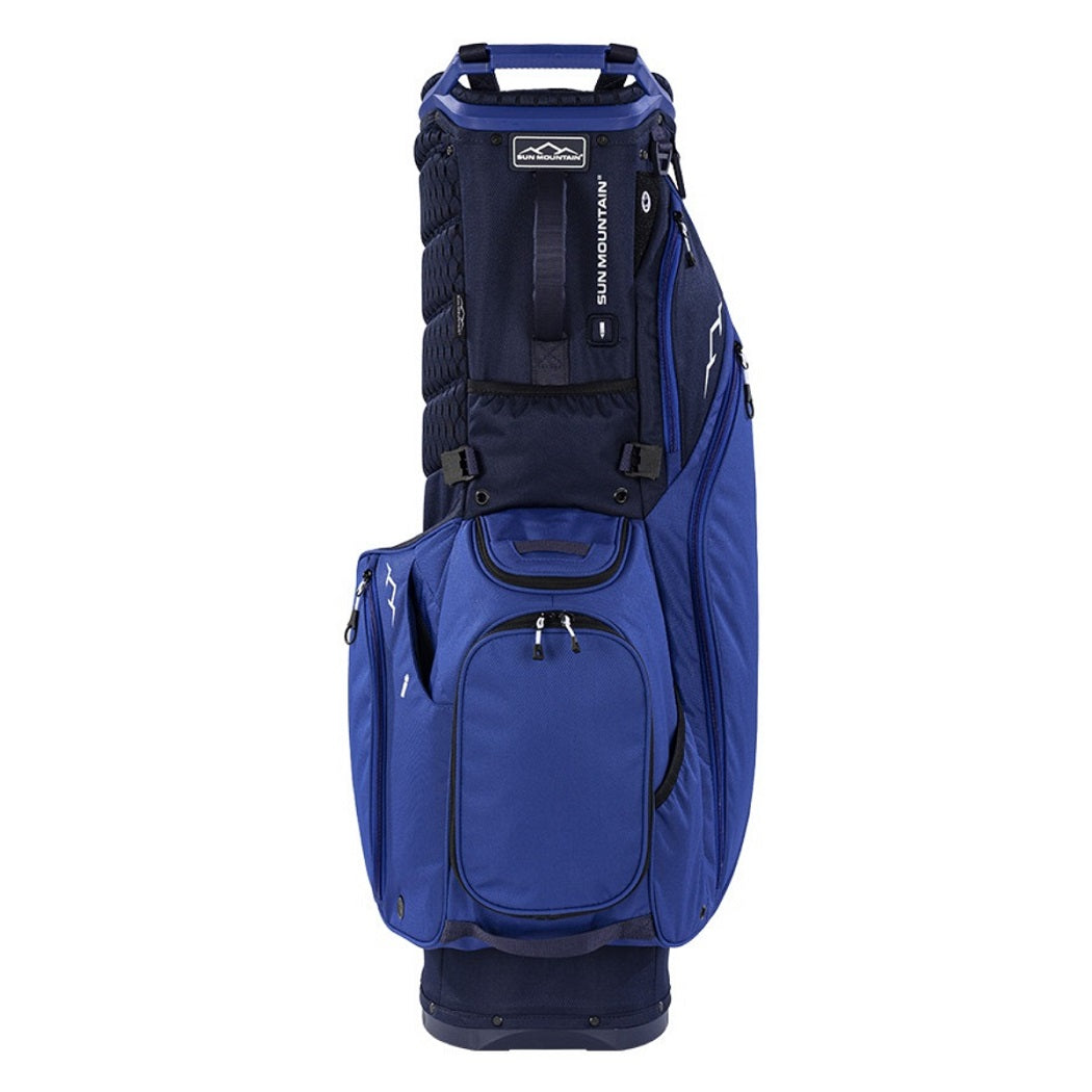 Sun Mountain Eclipse Three-5 14-Way Carry/Stand Bag - Falcon Blue/Navy - zipped pockets