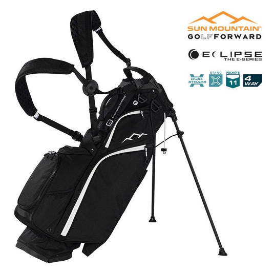 Sun Mountain Eclipse Three-5 4-Way Carry/Stand Bag - Black/White