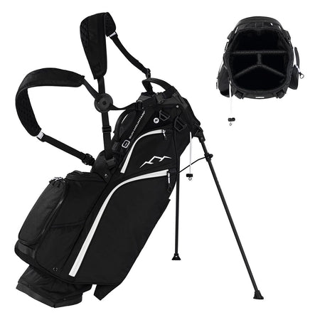 Sun Mountain Eclipse Three-5 4-Way Carry/Stand Bag - Black/White - carry strap and divider
