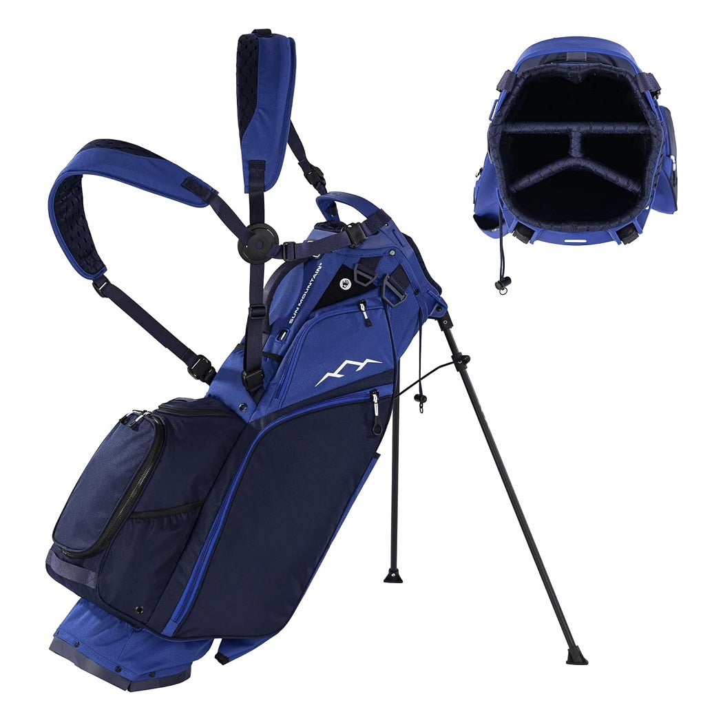 Sun Mountain Eclipse Three-5 4-Way Carry/Stand Bag - Falcon Blue/Navy - carry strap and divider