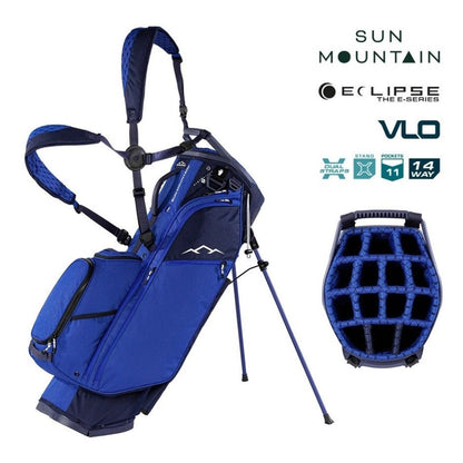 Sun Mountain Eclipse E4.5 VLO 14-Way Hybrid Golf Bag - Navy/Falcon Blue - features