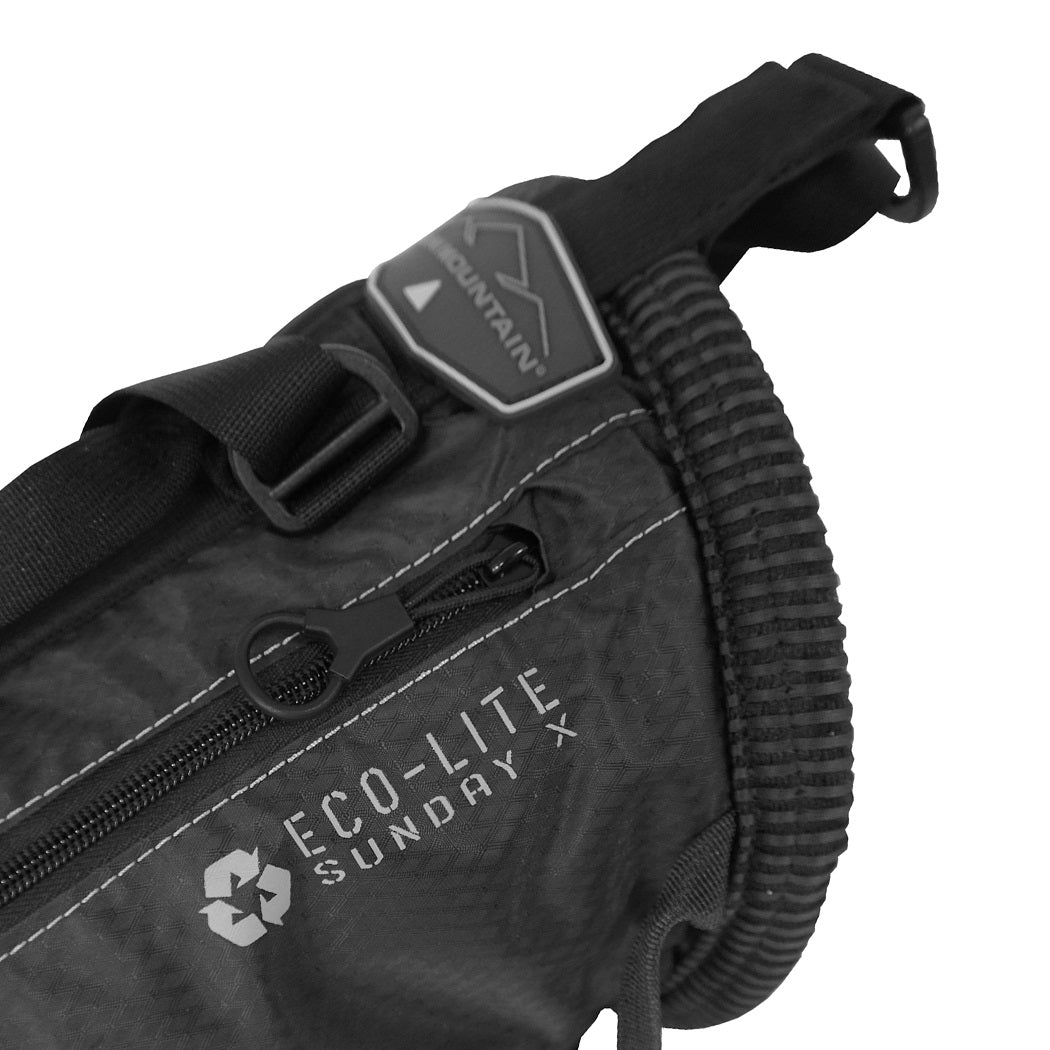 Sun Mountain Eco-Lite Sunday Bag - Black - showing a zipped pocket