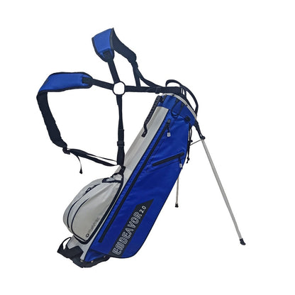 FastFold Endeavor 2.0 Golf Stand/Carry Bag with 4-Way Top - 2025 - Cobalt/White