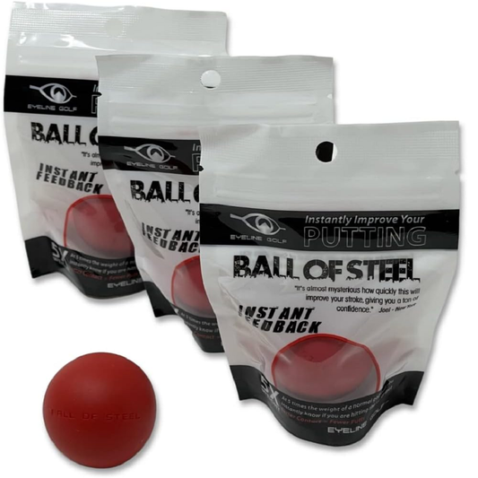 Eyeline Golf Ball Of Steel Putting Training Aid (3 Balls)