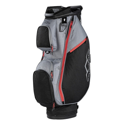 Sun Mountain ForeRunner 14-Way Cart Golf Bag - Black/Nickel/Red