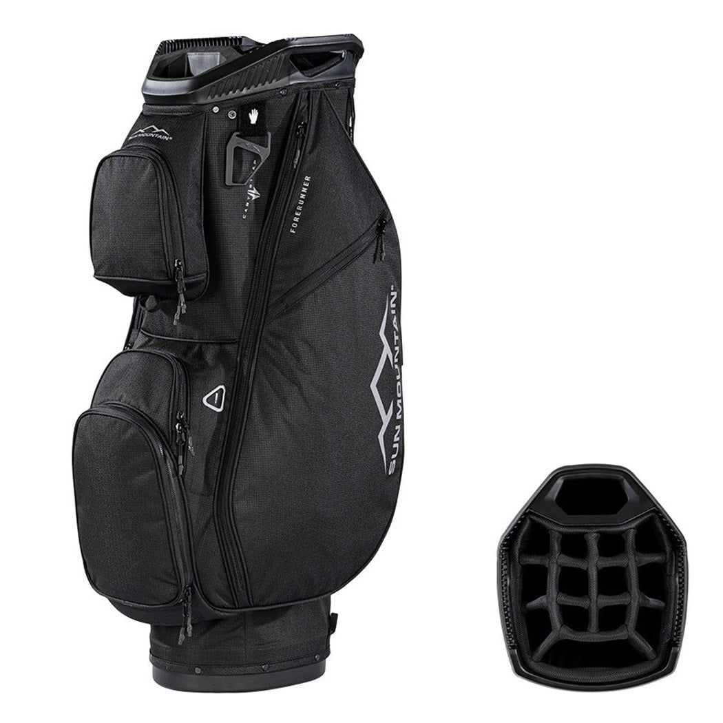 Sun Mountain ForeRunner 14-Way Cart Golf Bag - Black - with divider
